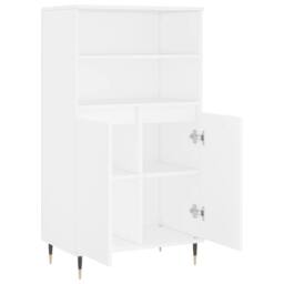 Berkfield Home Highboard White 60x36x110 cm Engineered Wood - Size: 60 x 36 x 110 cm - thumbnail 5