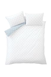 Bianca Esme Floral 200 Thread Count Cotton Reversible Duvet Cover Set in Blue - Size: Super King - thumbnail 6