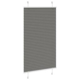 Berkfield Home Pleated Blind Anthracite 80x100 cm Fabric Width 79.4 cm Polyester in Grey - thumbnail 3