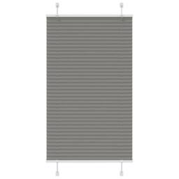 Berkfield Home Pleated Blind Anthracite 80x100 cm Fabric Width 79.4 cm Polyester in Grey - thumbnail 1