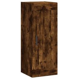 Berkfield Home Highboard Smoked Oak 34.5x34x180 cm Engineered Wood in Brown - thumbnail 8