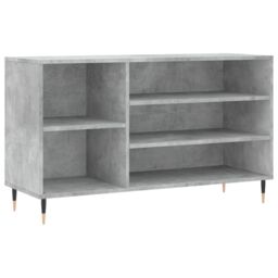Berkfield Home Shoe Cabinet Concrete Grey 102x36x60 cm Engineered Wood - Size: 102 x 36 x 60 cm - thumbnail 2