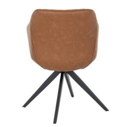 Lemon Pavilion Furniture and Decor Uppsala Tan Indoor Dining Chair - Metal - L59 x W54 x H81 cm - Brown - thumbnail 3