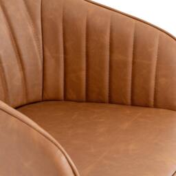 Lemon Pavilion Furniture and Decor Uppsala Tan Indoor Dining Chair - Metal - L59 x W54 x H81 cm - Brown - thumbnail 4