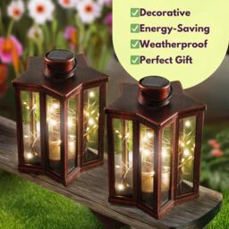 Marco Paul 2pck Solar Firefly Star Lanterns in Bronze - thumbnail 7