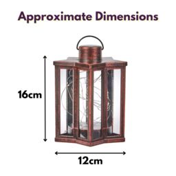 Marco Paul 2pck Solar Firefly Star Lanterns in Bronze - thumbnail 2