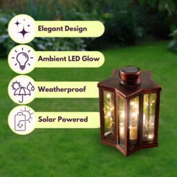Marco Paul 2pck Solar Firefly Star Lanterns in Bronze - thumbnail 4