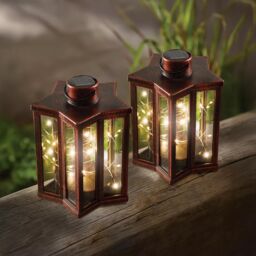 Marco Paul 2pck Solar Firefly Star Lanterns in Bronze