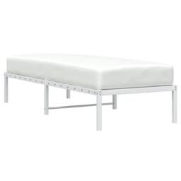Berkfield Home Metal Bed Frame White 80x200 cm - thumbnail 3