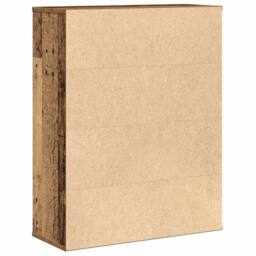Berkfield Home Durable Bookcase Old Wood 60x24x76.5 cm Engineered Wood in Brown - thumbnail 7