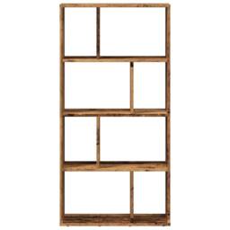 Berkfield Home Durable Bookcase Old Wood 60x20x120 cm Engineered Wood in Brown - Size: 60 x 20 x 120 cm - thumbnail 5