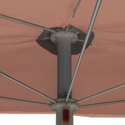 Berkfield Home Garden Half Parasol with Pole 180x90 cm Terracotta - thumbnail 7