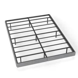 Rolipo Grey Floating Double Bed Frame with RGB LED Lights & Storage - thumbnail 7