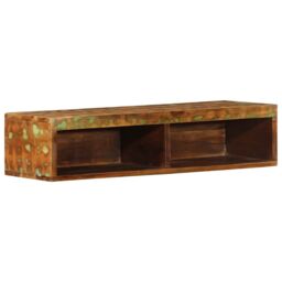 Berkfield Home Wall-mounted TV Cabinet 80x30x19 cm Solid Wood Reclaimed - Size: 80 x 30 x 19 cm - thumbnail 2