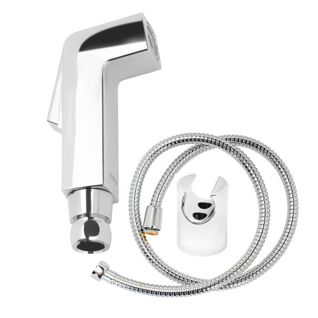 Geepas Hand Held Toilet Bidet Sprayer Water Hose & Mounted Sprayer Holder Included in Silver - image 1