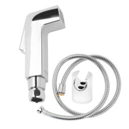 Geepas Hand Held Toilet Bidet Sprayer Water Hose & Mounted Sprayer Holder Included in Silver - thumbnail 1