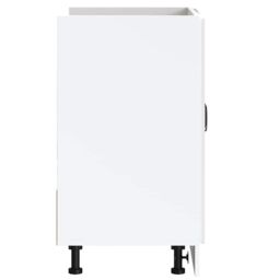 Berkfield Home Sink Base Cabinet Lucca High Gloss White Engineered Wood - thumbnail 5