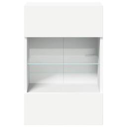 Berkfield Home TV Wall Cabinets with LED Lights 2 pcs White 40x30x60.5 cm - thumbnail 8