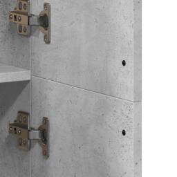 Berkfield Home Highboard Concrete Grey 70x35x180 cm Engineered Wood - Size: 70 x 35 x 180 cm - thumbnail 8