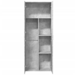 Berkfield Home Highboard Concrete Grey 70x35x180 cm Engineered Wood - Size: 70 x 35 x 180 cm - thumbnail 7