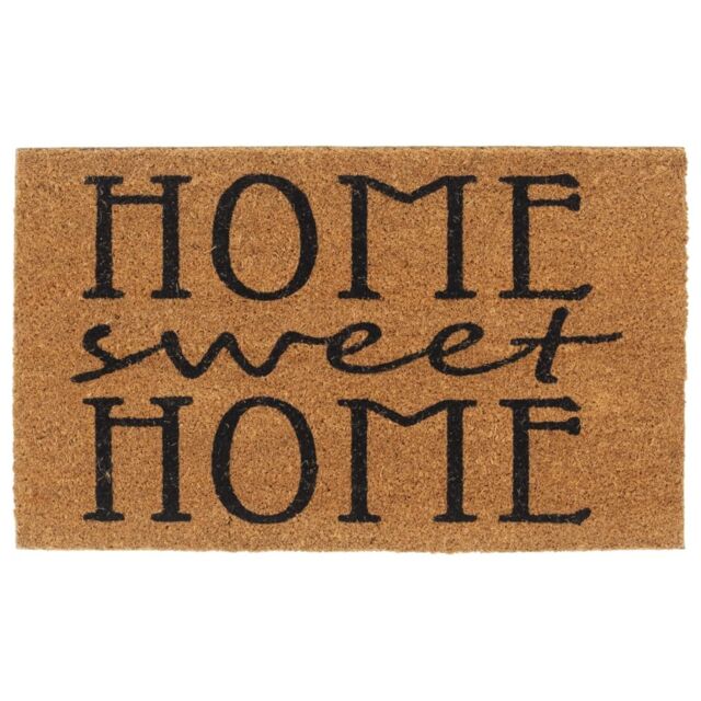 Berkfield Home Door Mat Natural 45x75 cm Tufted Coir in Brown - image 1