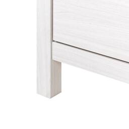 Wyld and Coco TV Stand 3-Drawer White with Warm Top W180 x D39 x H58cm - thumbnail 8