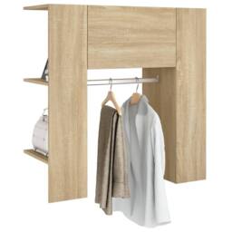 Berkfield Home Hallway Cabinet Sonoma Oak 97.5x37x99 cm Engineered Wood in Light Brown - thumbnail 5