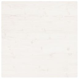 Berkfield Home Table Top White 80x80x2.5 cm Solid Wood Pine Square - thumbnail 4