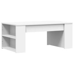 Berkfield Home Decorative Coffee Table White 102x55x42 cm Engineered Wood - Size: 102 x 55 x 42 cm - thumbnail 6