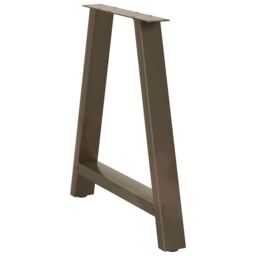 Berkfield Home Coffee Table Legs A-Shaped 2 pcs 70x(72-73) cm Steel in Black - thumbnail 4