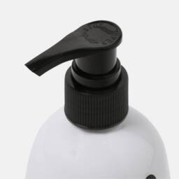 OHS 2 Pack Ghost Pump Dispenser Bottles Refillable Shampoo Containers in White - thumbnail 2
