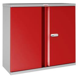Phoenix Safe Company Steel Storage Cupboard Grey & Red with Electronic Lock, SCL0891GRE - Size: 800mm