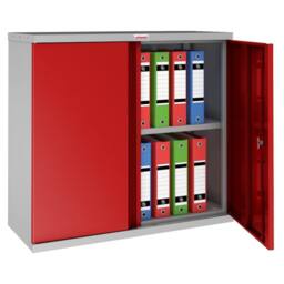 Phoenix Safe Company Steel Storage Cupboard Grey & Red with Electronic Lock, SCL0891GRE - Size: 800mm - thumbnail 2