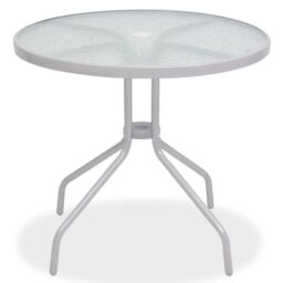 Berkfield Home 6 Piece Outdoor Dining Set Steel & Textilene Grey - thumbnail 3