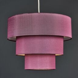 ValueLights Vermont 3 Tier Purple Ceiling Pendant Shade - thumbnail 2