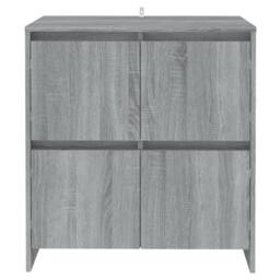 Berkfield Home Sideboards 2 pcs Grey Sonoma 70x41x75 cm Engineered Wood - Size: 70 x 41 x 75 cm - thumbnail 3
