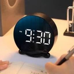 Havendro Digital Clock Bedside Table Alarm Clocks Adjustable Brightness in Black - thumbnail 3