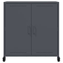 Berkfield Home Sideboard Anthracite 68.5x39x72 cm Steel in Black - thumbnail 6