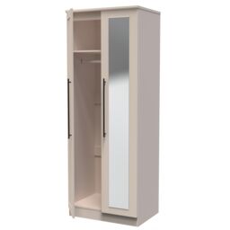 Ready Assembled 2 U Howard Tall 2 Door Mirrored Wardrobe (Ready Assembled) in Taupe - thumbnail 5