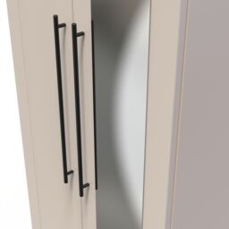 Ready Assembled 2 U Howard Tall 2 Door Mirrored Wardrobe (Ready Assembled) in Taupe - thumbnail 4