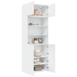 Berkfield Home Storage Cabinet White 80x42.5x225 cm Engineered Wood - thumbnail 3