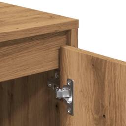 Berkfield Home TV Cabinet Artisan Oak 102x37.5x52.5 cm Engineered Wood in Brown - thumbnail 8