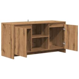 Berkfield Home TV Cabinet Artisan Oak 102x37.5x52.5 cm Engineered Wood in Brown - thumbnail 7