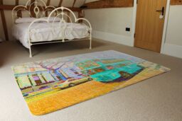 Benjamin Tate Design London Bus Green Front Rug in Natural - Size: Large - thumbnail 3