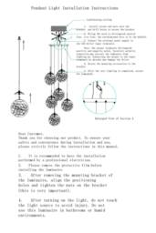 Living and Home Modern Six-Head Pendant Light Chandelier in Silver - thumbnail 5