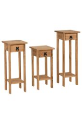 Seconique Corona Plant Stands (Set of 3) in Natural - thumbnail 2