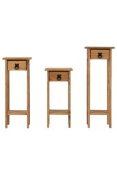Seconique Corona Plant Stands (Set of 3) in Natural - thumbnail 4