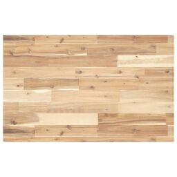 Berkfield Home Bathroom Vanity Top Untreated 120x50x4 cm Solid Wood Acacia in Brown - Size: 120 x 50 x 4 cm - thumbnail 1