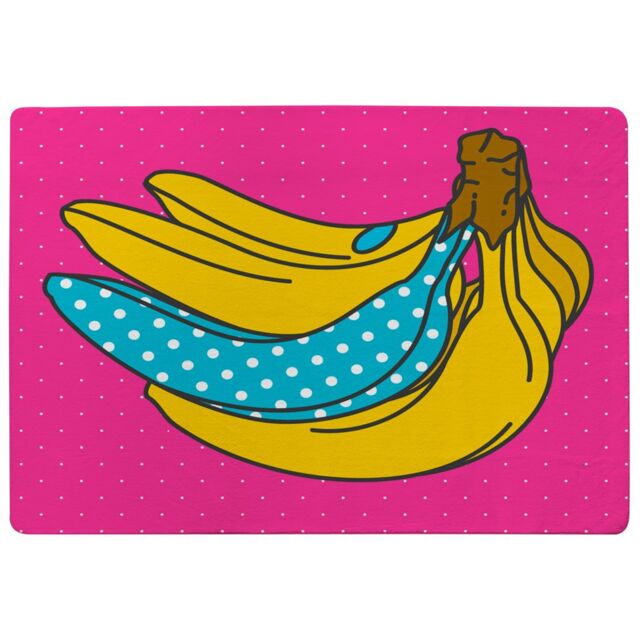 Benjamin Tate Design Pop Art Banana Designer Rug in Natural - Size: Large - image 1