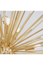 Netlighting Orta 9 Light Spherical Pendant Satin Brushed Gold Plate G9 - thumbnail 4